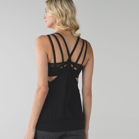 Lululemon Nouveau Limits Black Tank Top Size ~XS - Picture 2 of 12